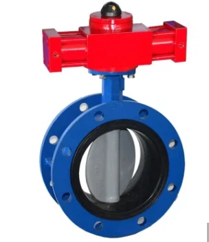 Cast Iron Double Flanged Flow Control Butterfly Valves