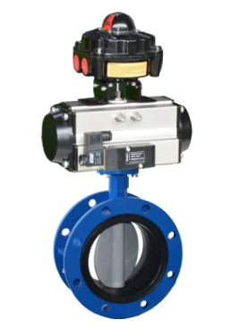 Cast Iron Double Flanged Flow Control Butterfly Valves